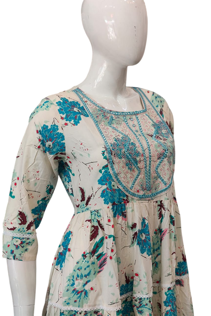 Cotton Umbrella Kurthi - Image 2