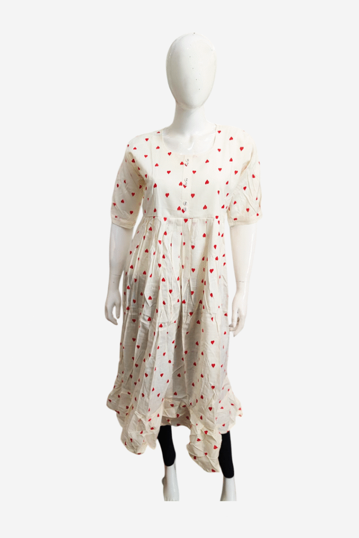 Heart Design Kurti
