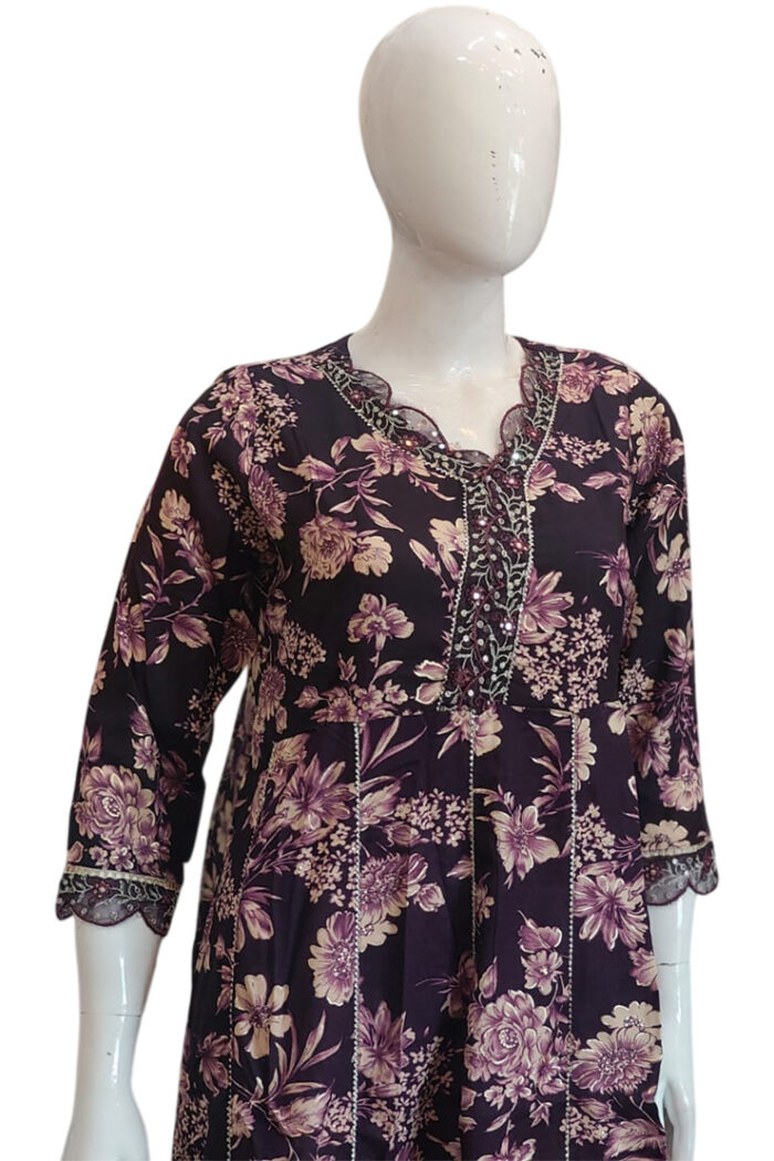 Rayon Mixed Fabric Kurthi