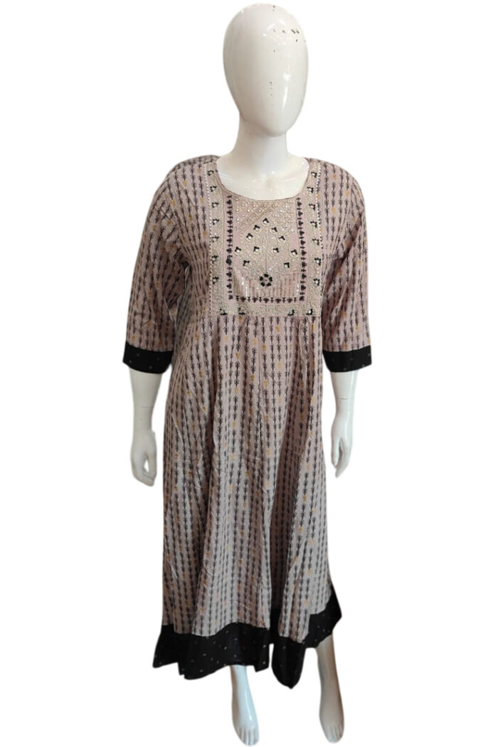 Rayon Mixed Fabric Kurthis