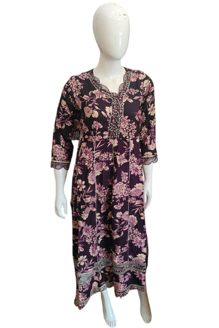 Rayon Mixed Fabric Kurthi - Image 2