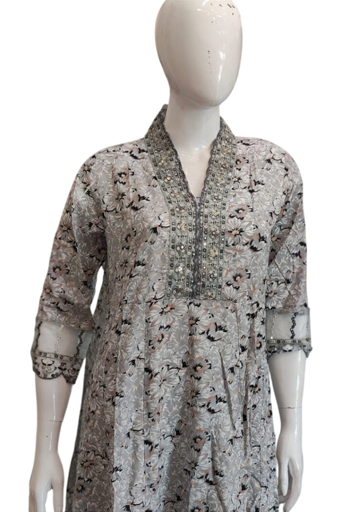 Rayon Mixed Fabric Kurthis