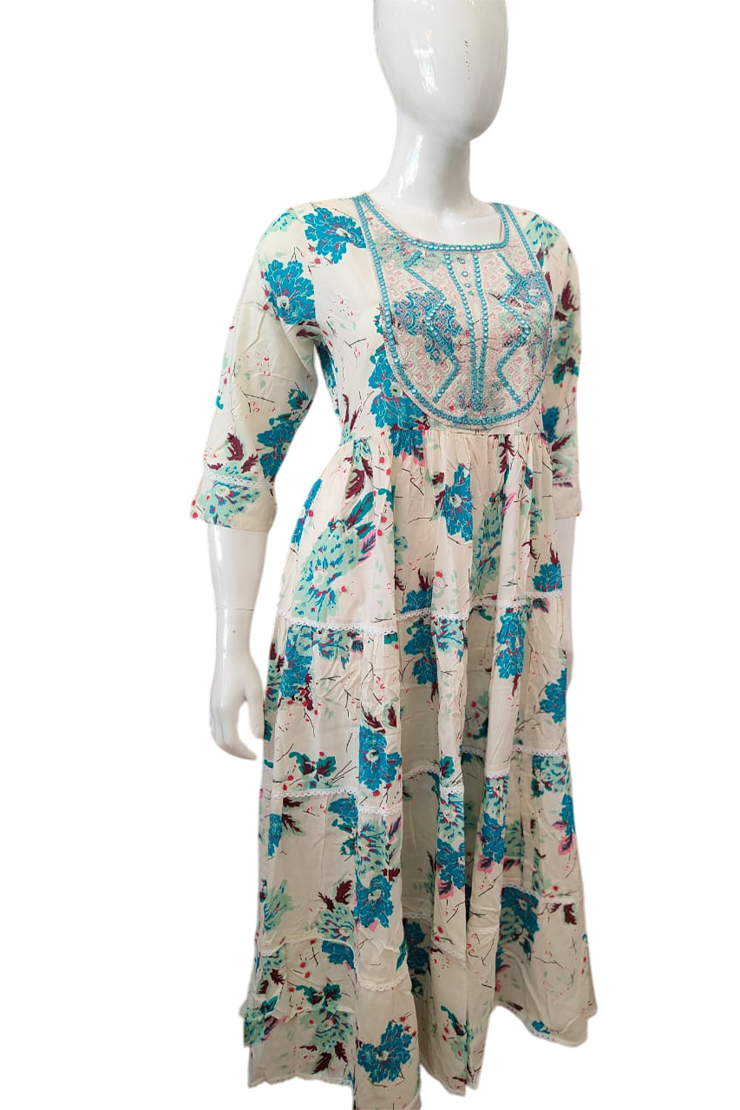 Cotton Umbrella Kurthi - Image 4