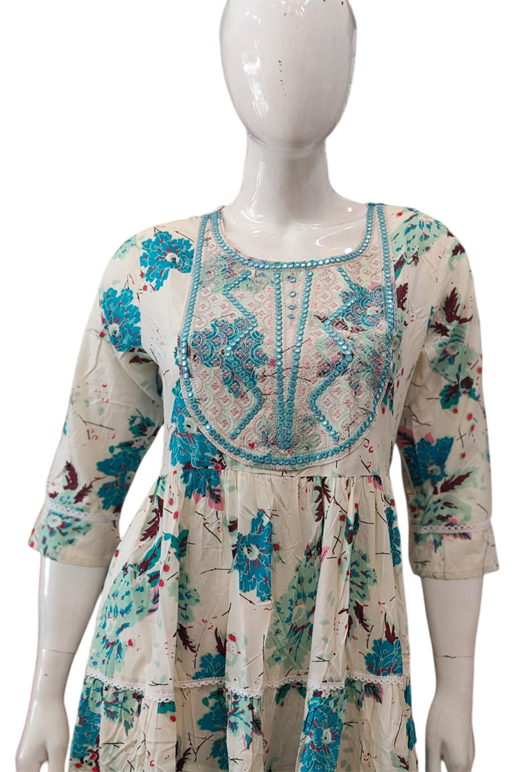 Cotton Umbrella Kurthi - Image 5