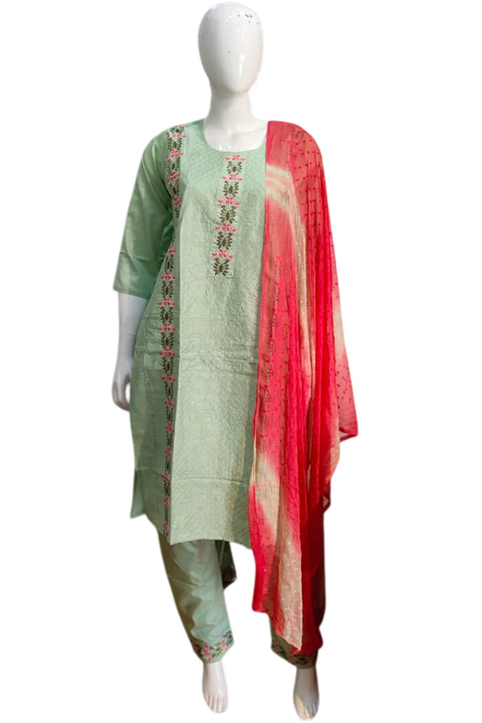 Roman Silk Fabric Churidar
