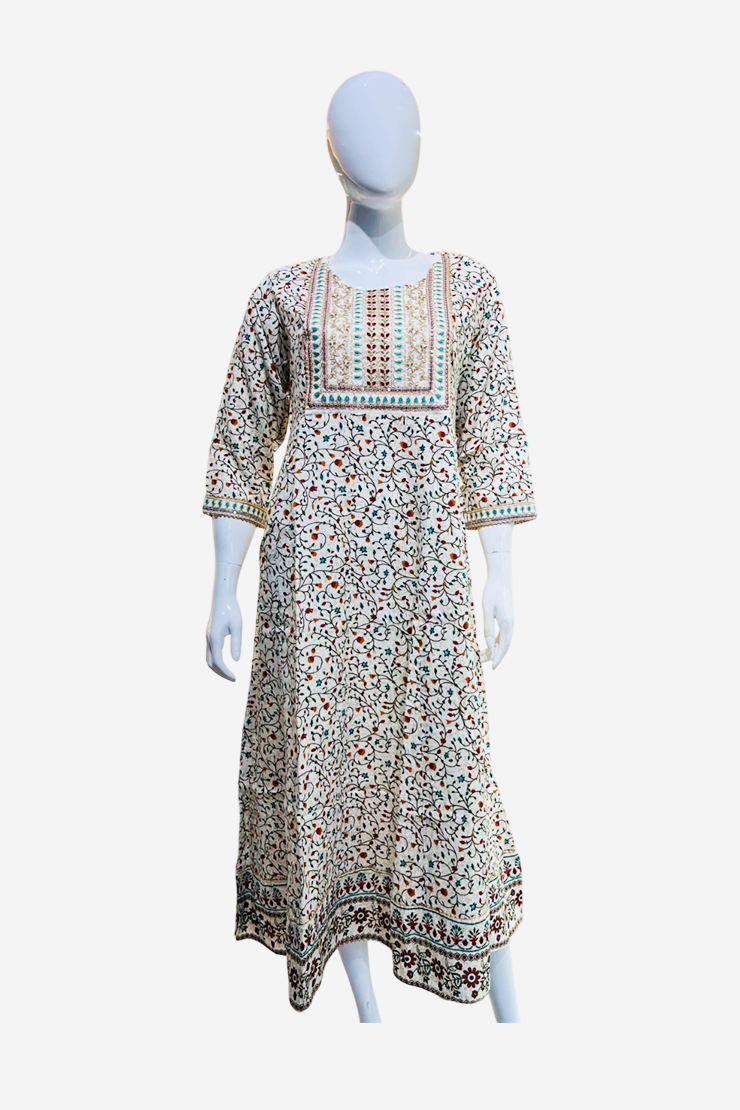 White kurthi